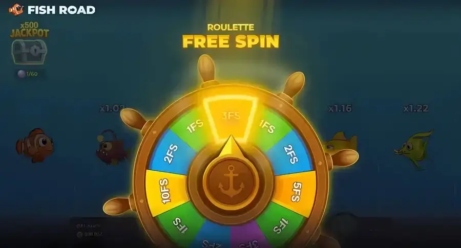 Fish Road Free Spins bonus