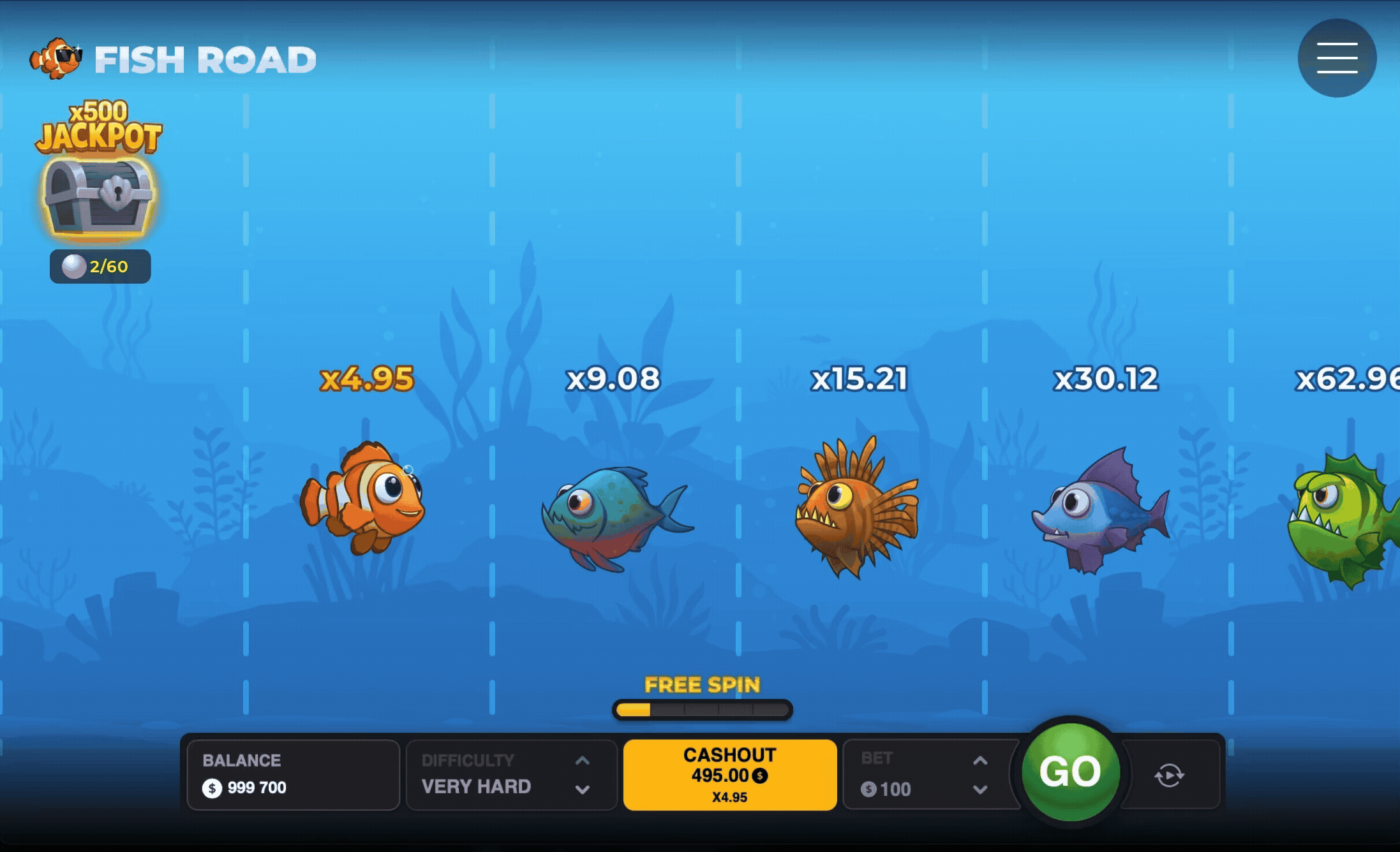 Fish Road game animation