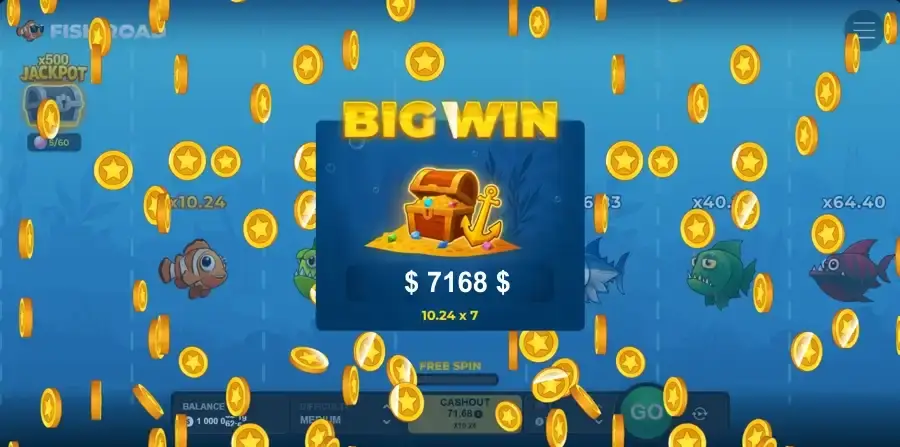 Fish Road big win